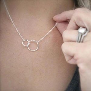 Sterling Silver Infinity Ring Necklace